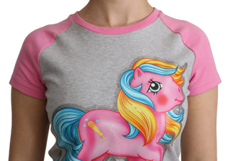 Moschino Gray and pink Cotton T-shirt My Little Pony Top