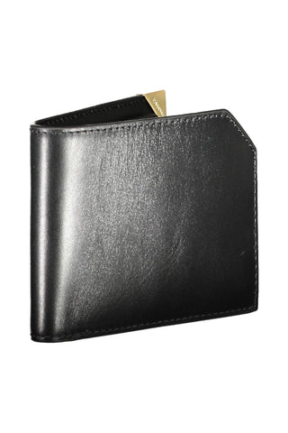 "Black Leather Men Wallet" - IzzySauvage