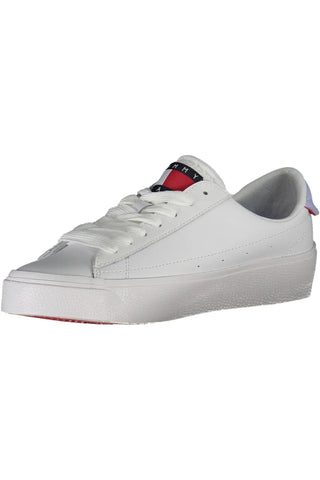 Tommy Hilfiger White Leather Women Sneaker