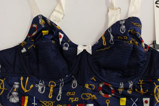 Dolce & Gabbana Blue Sailor Motive Tank Top