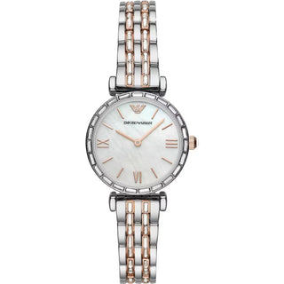 Elegant Silver Dial Stainless Steel Women's Watch