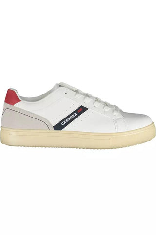 White Polyethylene Men Sneaker