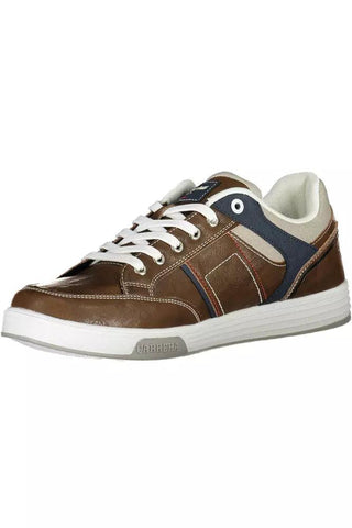 Brown Eco Leather Men Sneaker