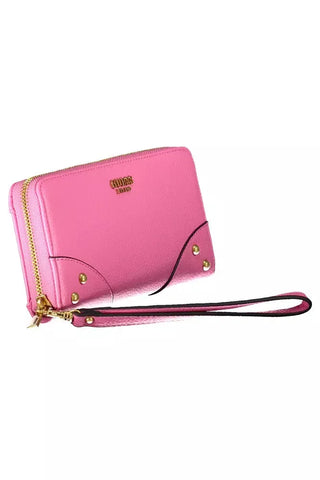 Pink Polyethylene Women Wallet