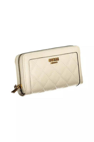 Beige Polyethylene Women Wallet