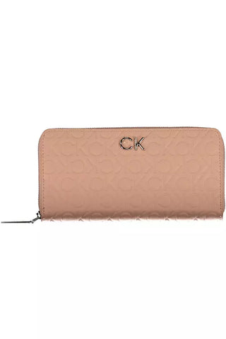 Pink Polyester Women Wallet