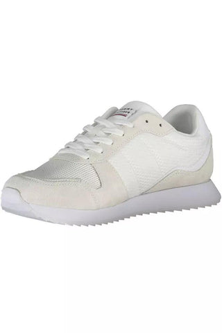 Tommy Hilfiger White Polyester Men Sneaker