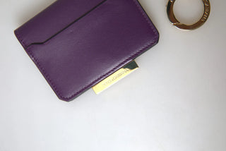 Dolce & Gabbana Purple Leather French Flap Wallet