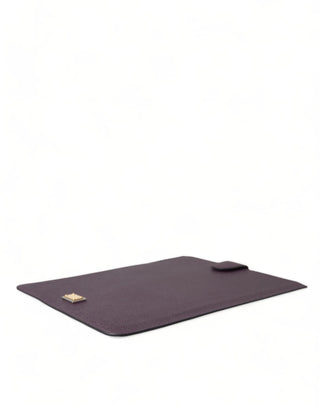 Dolce & Gabbana Elegant Leather Tablet Pouch in Rich Brown