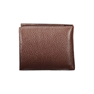 Tommy Hilfiger Elegant Brown Leather Bifold Wallet