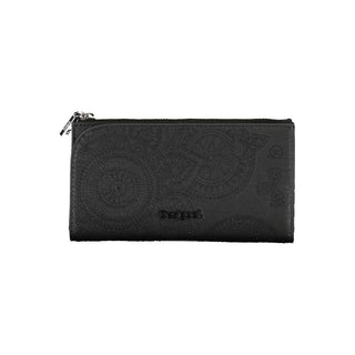 Desigual Chic Black Dual Compartment Wallet