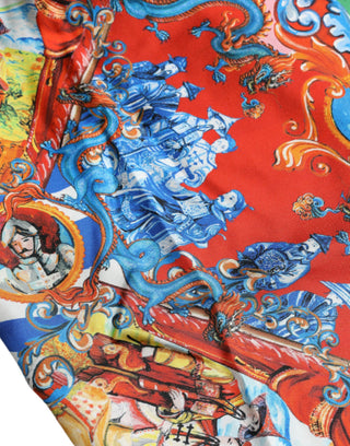 Dolce & Gabbana Multicolor Patterned Button Down Casual Shirt