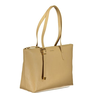 Beige Leather Handbag - IzzySauvage