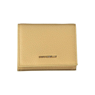 Beige Leather Wallet - IzzySauvage