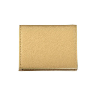 Beige Leather Wallet - IzzySauvage