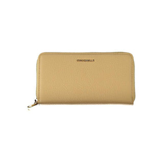 Beige Leather Wallet - IzzySauvage