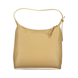 Beige Leather Handbag - IzzySauvage