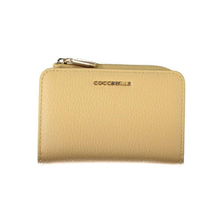 Beige Leather Wallet - IzzySauvage