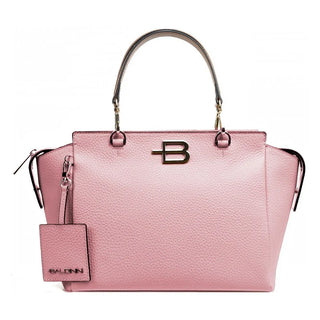 Baldinini Trend Chic Pink Textured Calfskin Handbag