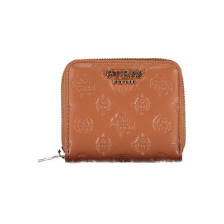 Brown Polyethylene Women Wallet