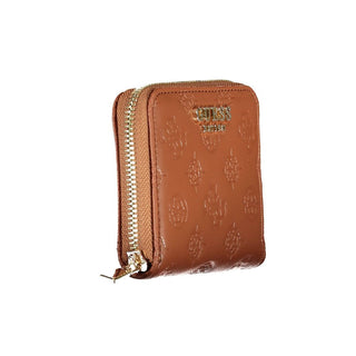 Brown Polyethylene Women Wallet