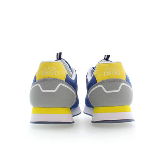 Blue Polyester Men Sneaker