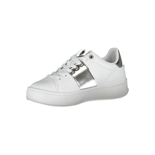 U.S. POLO ASSN. White Polyethylene Women Sneaker