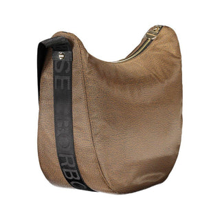 Brown Polyester Handbag