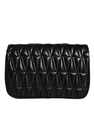 Versace Black Mini Nappa Leather Crossbody Shoulder Bag