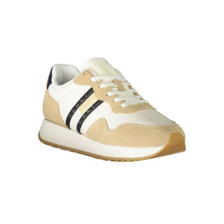 Beige Leather Men Sneaker - IzzySauvage