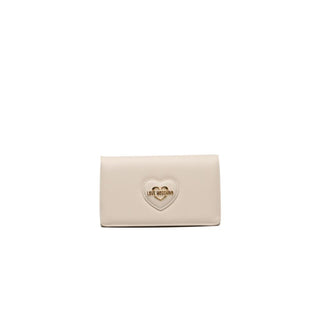 Beige Polyethylene Crossbody Bag