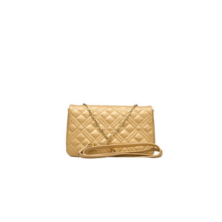 Gold Polyethylene Crossbody Bag