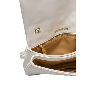 White Polyethylene Crossbody Bag