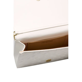 White Polyethylene Crossbody Bag