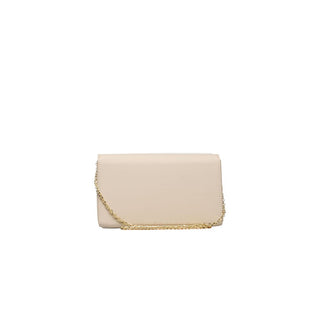 Beige Polyethylene Crossbody Bag