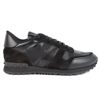 Valentino Black Leather Di Calfskin Sneaker