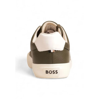 Hugo Boss Green Leather Sneaker