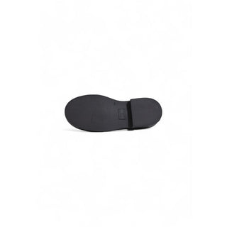 Tommy Hilfiger Black Leather Flat Shoe