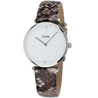 Cluse Beige Leather Watch