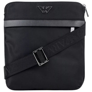 Emporio Armani Black Nylon Men Messenger Bag