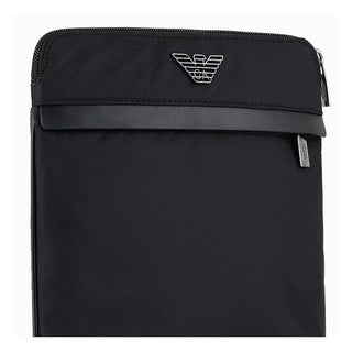 Emporio Armani Black Nylon Men Messenger Bag