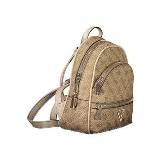 Guess Jeans Beige Polyethylene Backpack