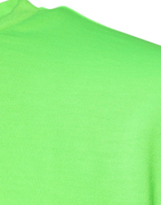Dolce & Gabbana Green Logo Polyester Crew Neck T-shirt