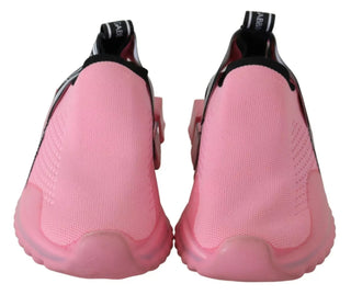 Dolce & Gabbana Pink Low Top Sorrento Sneakers Slip On Casual Shoes