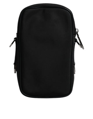 Dolce & Gabbana Multicolor Leopard Jacquard Logo Plaque Neck Strap Bag