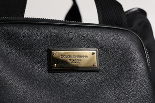 Dolce & Gabbana Black Shoulder Strap Pet Carry Logo Plaque Bag