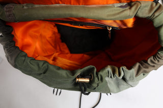 Dolce & Gabbana Military Green Patchwork Travel Backpack Bag