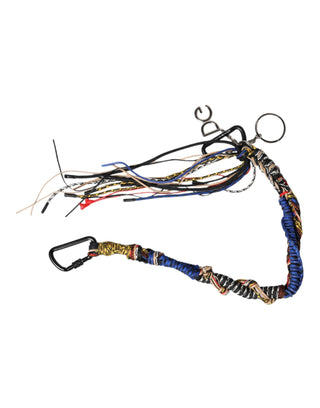 Dolce & Gabbana Multicolor Braided Rope Logo Bag Shoulder Strap