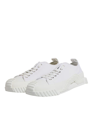 Dolce & Gabbana White Leather Low Top NS1 Sneakers Shoes