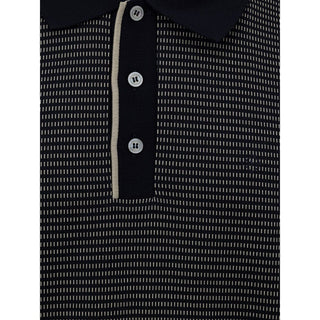 Dunhill Blue Cotton Polo Shirt